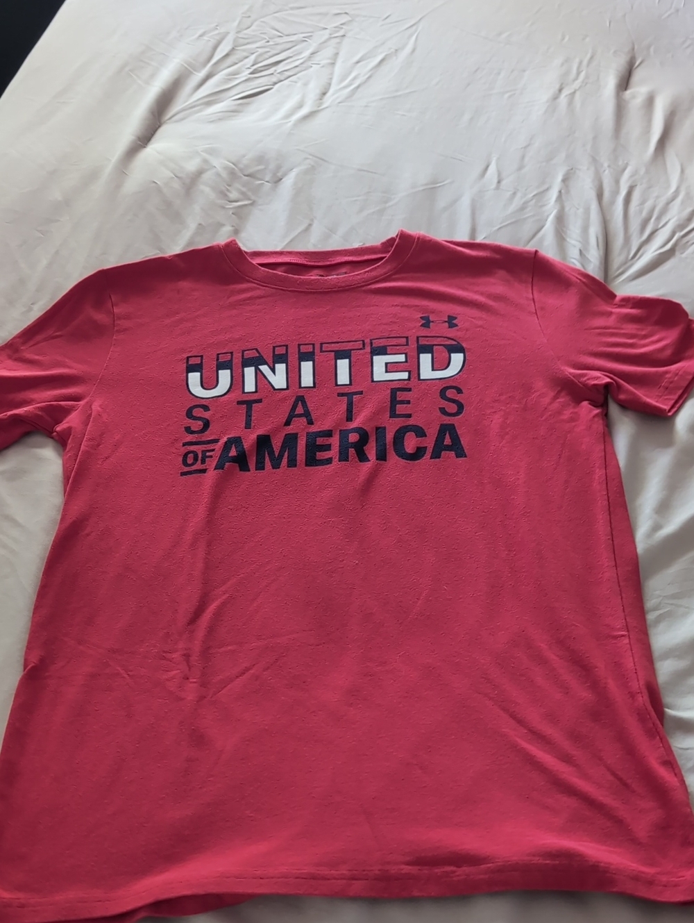 Under Armour Red 'United States of America' Graphic Tee